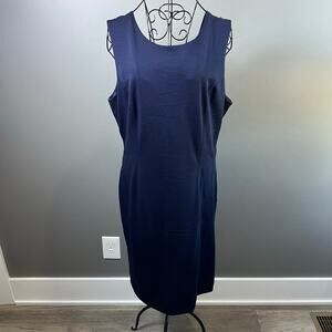 NWT Banana Republic Navy Sleeveless Dress size 14